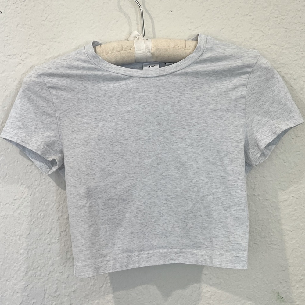 TNA Grey Crop Top